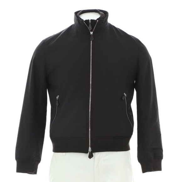Hermes Other - Hermes Men's Zip Up Bomber Jacket Nylon Blend Size 52 Excellent!
